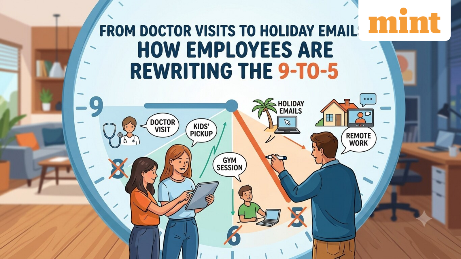 Doctor visits, shopping, emails: Survey finds how employees are rewriting the 9-to-5 Doctor visits, shopping, emails: Survey finds how employees are rewriting the 9-to-5