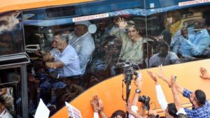 Rahul Gandhi Leads INDIA Bloc MPs to Raj Ghat in Protest Against CEC