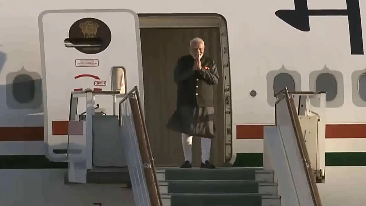 PM Modi arrives in Uzbekistan, to hold talks with President Mirziyoyev to strengthen strategic ties